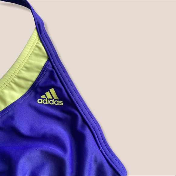 Adidas blue and green sports bra sz 12 / LG - Picture 3 of 3